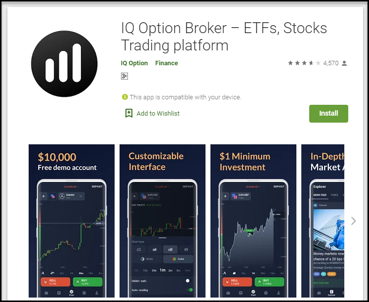 IqBroker Android application